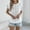 White, variant on Women's Sleeveless V-Neck Casual Summer T-Shirt in Soft Polyester for Daily Wear