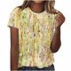 thumbnail image 2 of Fiudx Liquidación de Ofertas Flash Camiseta con Estampado Del Día de La Independencia, Informal Ya La Moda, con Cuello Redondo y Top de Manga Corta para Mujer, 2 of 4