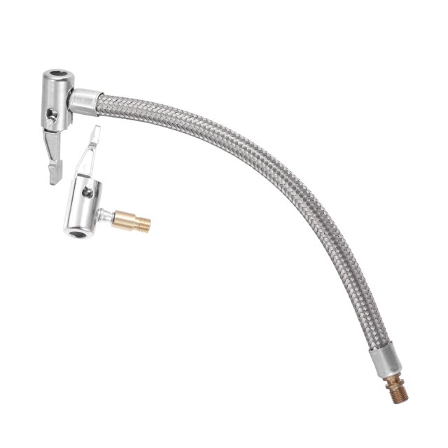 1 Juego Inoxidable Acero 7.87" Neumático Válvula Tubo Desinflable Conector