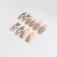 thumbnail image 6 of TONKBEEY Halloween Press on Nails Coffin False Nails Full Cover Matte Stiletto Fake Nails, 6 of 19