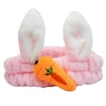 thumbnail image 1 of MesaSe Women Autumn Winter Cute Cartoon Rabbit Carrot Cosmetic Hairband Hair Accessory, 1 of 6