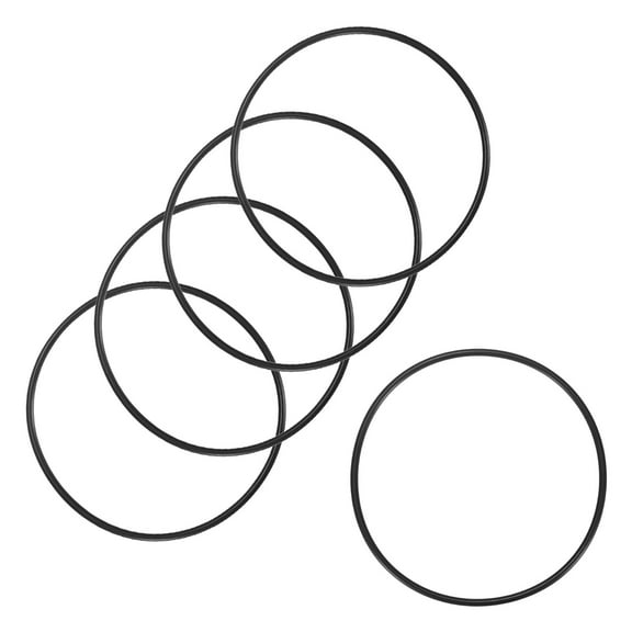 Uxcell 5-Pcak Nitrile Rubber O-Rings, 117mm ID, 125mm OD, 4mm Width, Metric Sealing Washer Gasket