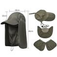thumbnail image 4 of Coofit Sun Cap Foldable Practical Summer Sun Protection Hat Fishing Hat for Outdoors, 4 of 10