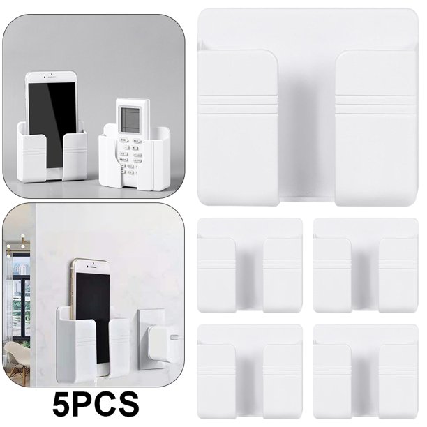 Organizador Carga para Montado en La Pared Soporte Caja Almacenamiento Color Blanco 5 Uds.