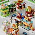 thumbnail image 5 of 4Set Mini Building Blocks, Food-Themed City Street View Plug-In Building Toy, Mini Bricks 3D Model DIY Assembly Kit, Christmas Gift For Boys And Girls, Brick Building Set, Mini Blocks Building Sets, 5 of 9