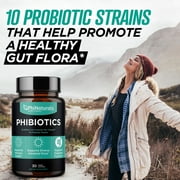 PhiNaturals Probiotic Supplement for Adults (pack of 3) | Daily Digestive Health Support for Men & Women | Gut Health & Immune Support Capsules