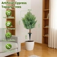 thumbnail image 2 of Danolapsi Artificial Cypress Shrub Ball Trees 2 Pack 30" Inch Fake Evergreen Plants with Ground Spikes Outdoor Artificial Plants Resistant to UV Ray for Front Porch Garden Indoor Outdoor, 2 of 7