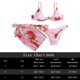 thumbnail image 3 of Advancent Traje de baño de verano para mujer, conjunto dividido de teñido estampado de tres piezas, traje de baño acolchado con cable, traje Deportes acuáticos Rosa M, 3 of 6