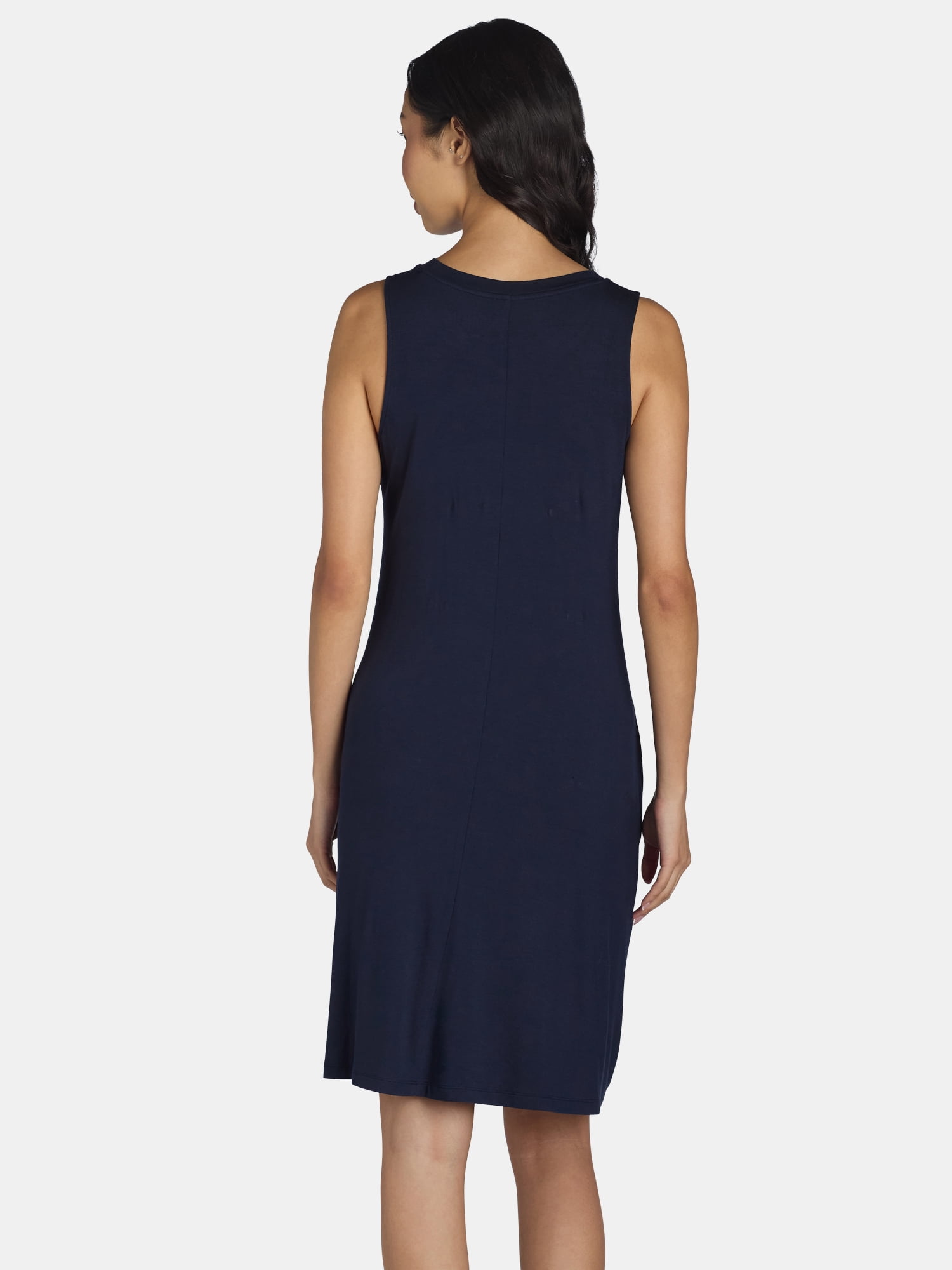 Time and Tru Women’s Sleeveless Knit Swing Dress, Sizes XS-XXXL