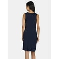 thumbnail image 2 of Time and Tru Women's Sleeveless Knit Swing Dress, Sizes XS-XXXL, 2 of 4