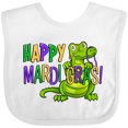 thumbnail image 3 of Inktastic Happy Mardi Gras Cute Alligator with Beads Boys or Girls Baby Bib, 3 of 4