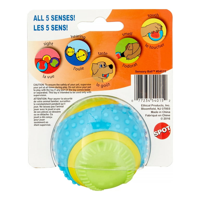 Sensory Ball Dog Toy, 3.25 in.