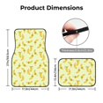thumbnail image 5 of Zufioo Bananas Print Car Floor Mats Four-piece Set, Car Interior Accessories - Corrosion-resistant, Non-Slip, Suitable for Cars, Trucks, Vans, 5 of 7