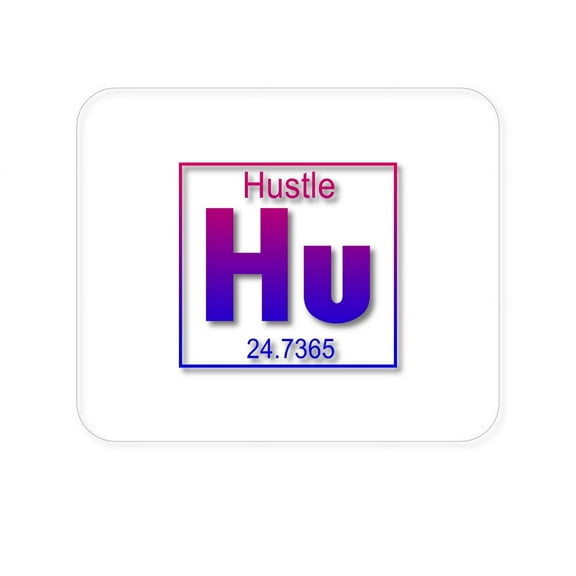 DistinctInk Mouse Pad - 1/4" Foam Rubber - Entrepreneur Hustle Hu Element