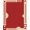 Red, Pattern 10, variant on ODIKA 8'x10' Washable Area Rug Red Beige Minimalist Geometric Design Elegant Rectangular Layout with Modern Stripes for Dining Room, Large Office, Lounge, Non-Slip Chair-Friendly Mat