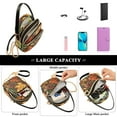 thumbnail image 5 of FORMRS Crossbody Bag for Women Quilted Travel Shoulder Cell Phone Purse with Chain Strap Handbag, Colorful Autumn Leaves, 5 of 7