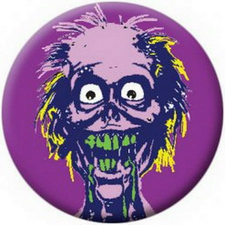 - Zombie Face Purple Button 81660