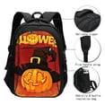 thumbnail image 3 of Balery Halloween Pumpkin Mochila con carga USB para hombre y mujer - Mochila impermeable y antirrobo para laptop con puerto USB para viajes, trabajo, 3 of 7