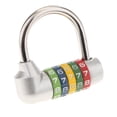 thumbnail image 6 of Zinc Alloy 5 Padlock Combination Padlock Code Password Lock for Travel - , as described 6.5x6.5cm, 6 of 9