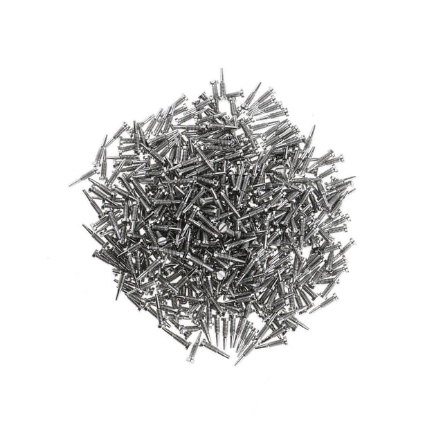 500 Pièces Auto Taraudage Minuscules Vis Regarder Kit de Réparation de Lunettes 2.0x1.4x7.0mm