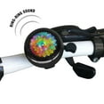 thumbnail image 4 of WIRESTER Bicycle Bell Black Aluminum Alloy Mini Bike Bell With Ring Horn Accessories for Adults Men Women Kids Girls and Boys - Rainbow Flower, 4 of 7