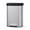 Silver, variant on 13 gal / 50 L Metal Trash Can with Lid, Large Garbage Can for Kitchen, Rustproof Step-on Kitchen Metal Trash Bin with Liner Rim, Rear Handle, Soft Close Plastic Lid, Black