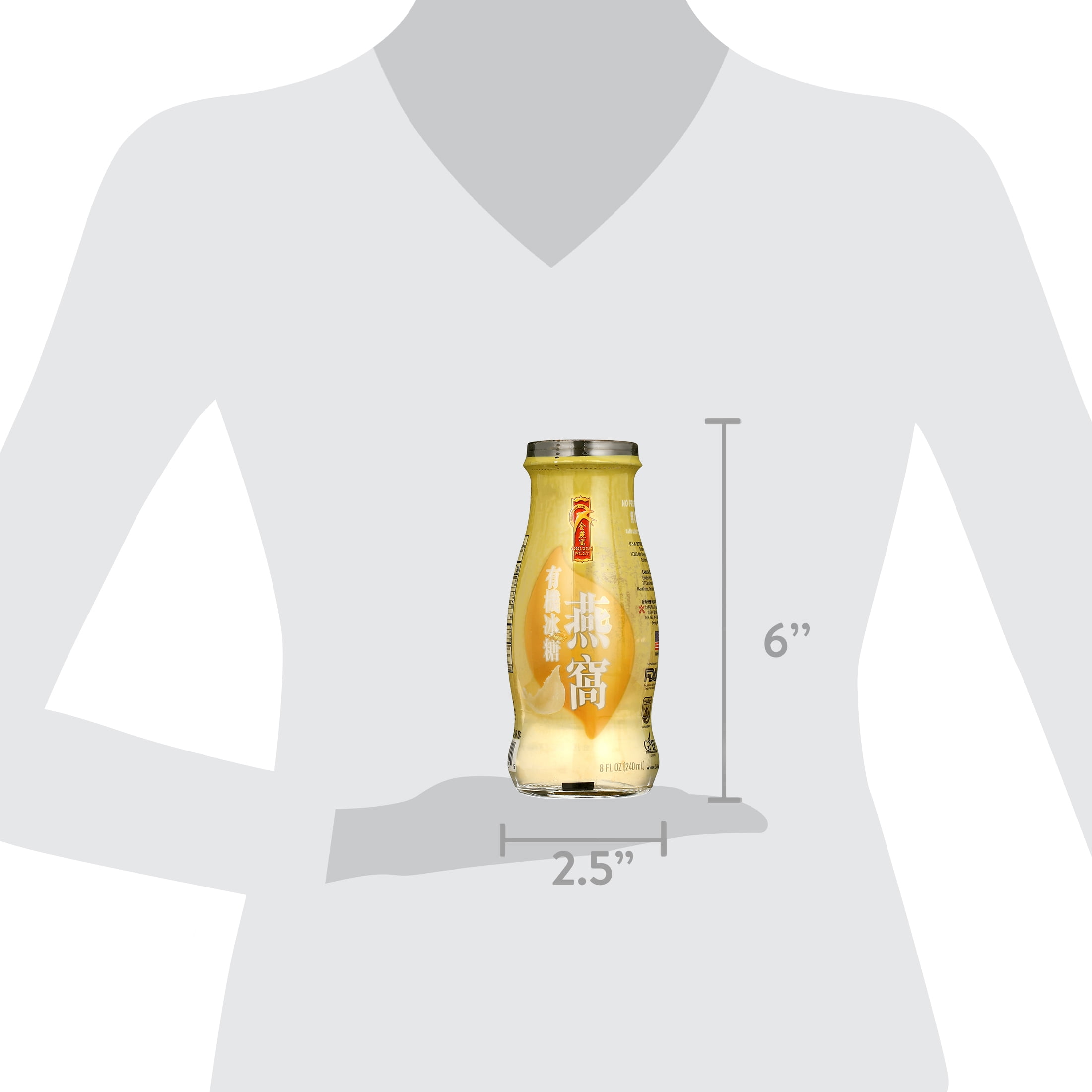 (12 pack) Golden Nest Swallow Nest Beverage 8oz (240ml) glass bottles