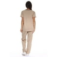 thumbnail image 2 of Just Love Women's Scrub Sets - Comfortable Medical & Nursing Scrubs (Khaki with Black Trim, X-Large), 2 of 2