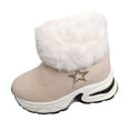 thumbnail image 2 of Taylonsss Women's Low-Heel Snow Boots with Star Decorations and Side Zipper Thick-Soled Warm Winter Boots for Casual Wear Comfortable Height-Increasing Plus-Size Boots, 2 of 8