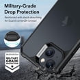thumbnail image 3 of Funda de teléfono ESR Air Armor Series para iPhone 15 - Negro esmerilado, 3 of 7