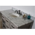 thumbnail image 4 of InFurniture WK8248-G-CW TOP 48 in. Rustic Solid Fir Single Sink Vanity in Grey Driftwood With Carrara White Marble Top-No Faucet, 4 of 4