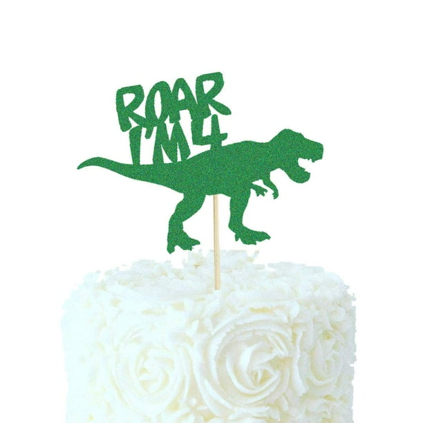 Roar Im 4 Cake Topper Dinosaur Four Birthday Jurassic Park T Rex 4th Birthday Boy Party Supplies Decorations Walmart Com Roar Im 4 Cake Topper Dinosaur Four Birthday Jurassic Park T Rex 4th Birthday Boy Party Supplies Decorations Walmart Com