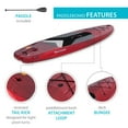 thumbnail image 5 of Lifetime Horizon 10 ft. Stand-up Paddle Board, Volcano Fusion (91174), 5 of 31