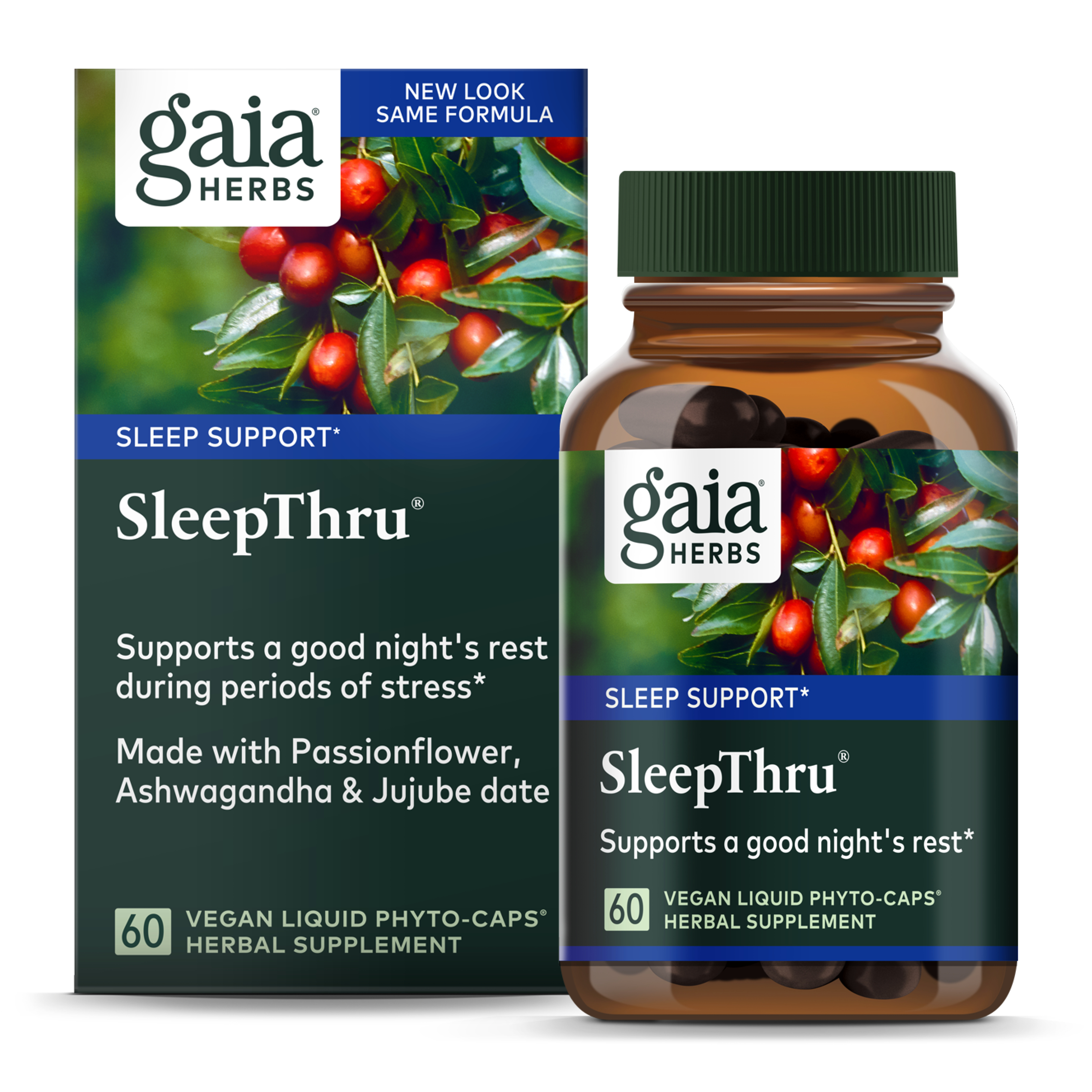 Gaia Herbs, SleepThru, Sleep Support, Non Habit Forming Herbal Sleep