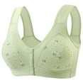 thumbnail image 3 of Xucatan Front Closure Daisy Bra for Women Plus Size Wireless Full Coverage Bra No Underwire Plus Size Bra Padded Support Bralette No Wire Comfort Underwear Gift, 3 of 4