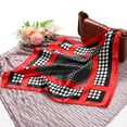 thumbnail image 6 of INSPIRE CHIC Women Red Black Polka Dots Stripe Print Neckerchief Square Neck Scarf Wrap, 6 of 6