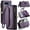 Purple, variant on Wallet Case for Google Pixel 10 Pro XL,Flip RFID Blocking Shockproof TPU Cover with 10 Card Slots,Cash Slot,Zipper Coin Pocket,Crossbody PU Leather Phone Cover,Green