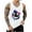 White, variant on Mens Graphic Tank Tops Crewneck Sleeveless Shirts Workout Gym Muscle Beach Tee Tops