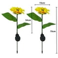 thumbnail image 2 of Solar Lights Outdoor Garden Decor - with 10 Sunflower Lights, Waterproof Solar Outdoor Lights Auto ON/Off Solar Decorative Lights for Garden, Patio, Backyard, 2 of 8