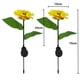 thumbnail image 3 of Luz Solar de Jardín Exterior en Forma de Girasol | 8 LED | PVC Impermeable, Acero Inoxidable, Tela de Seda | Sensor de Luz Automático | Batería Ni 1.2V 800mAh | Lámpara para Patio, Camino, Jardín, 3 of 9