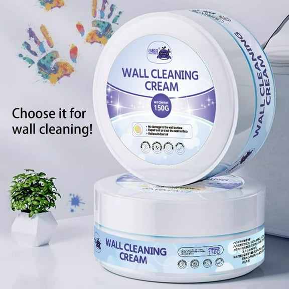 Ikohbadg White Wall Stain Remover Paste for Graffiti and Marks, Wall Cleaning Paste Effective on Tough Stains and Grime, Eco-Friendly White Wall Decontamination Washing Artifact