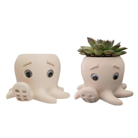 Middle Finger Large Wolf Statue Stone Dancing Statues And Sculptures Garden Large Yard Statues Cute Pot Resin Head Planter With Hole Funny Face Small Succulent Flower Pot For