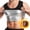 Silver_#03, variant on BVWKPCV Men's Sauna Shirt Sauna Vest Trapping Sweat Suit - Sauna Suit for Men- Gym Workout Fitness Tank Top Trimmer