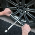 thumbnail image 3 of Hyper Tough Heavy Duty Folding Lug Wrench, Carbon Steel, 14-inch Tire Iron, Chrome, 3 of 14