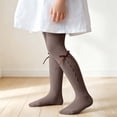 thumbnail image 2 of Bovxnpu Girls Leggings Kids Girls Knit Cotton Bow Tights Dance Leggings Bottoms, 2 of 8