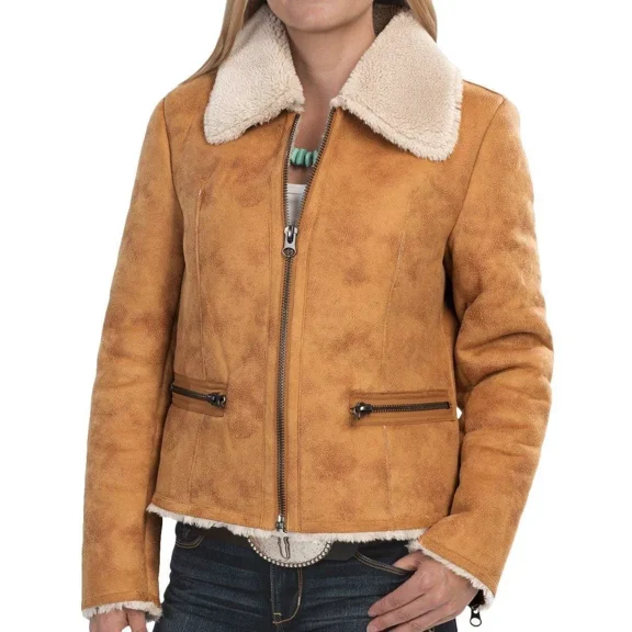 dylan Distressed Cabin Coat-Faux Shearling (For Women) Reg Price $ 240.00 Size M