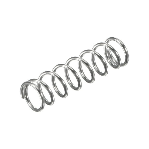7mmx0.8mmx25mm 304 Stainless Steel Compression Spring 17.2N Load Capacity, 30pcs