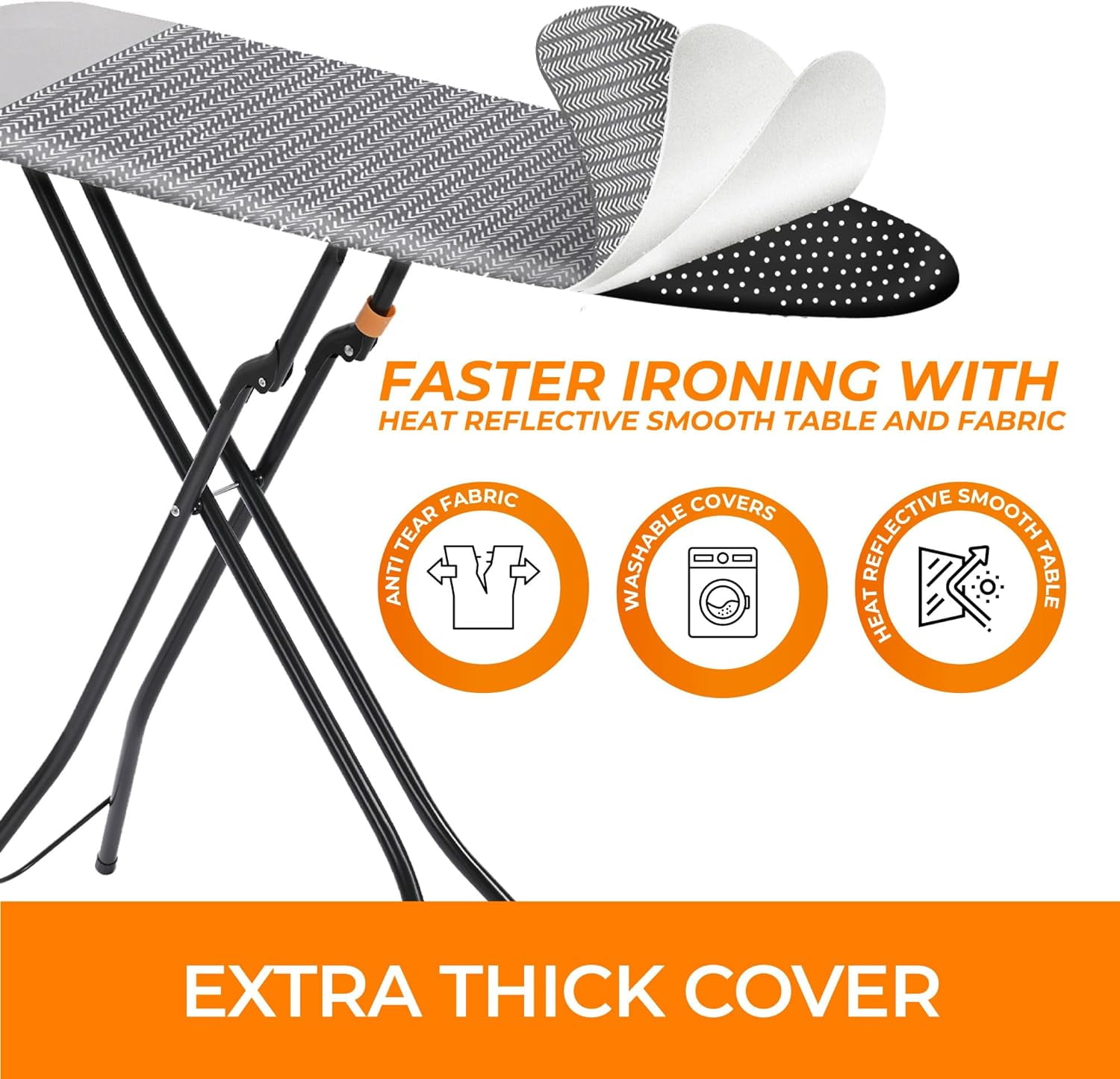 Ironing Board, Compact and Space Saver Foldable Iron Board Ironing Board, Compact and Space Saver Foldable Iron Board