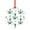 Hexagon, variant on Hirioo Anchors And Shells for Acrylic Christmas Pendant Hanging Christmas Tree Ornaments, Car, Home, Office Gift Decor-Round Shape