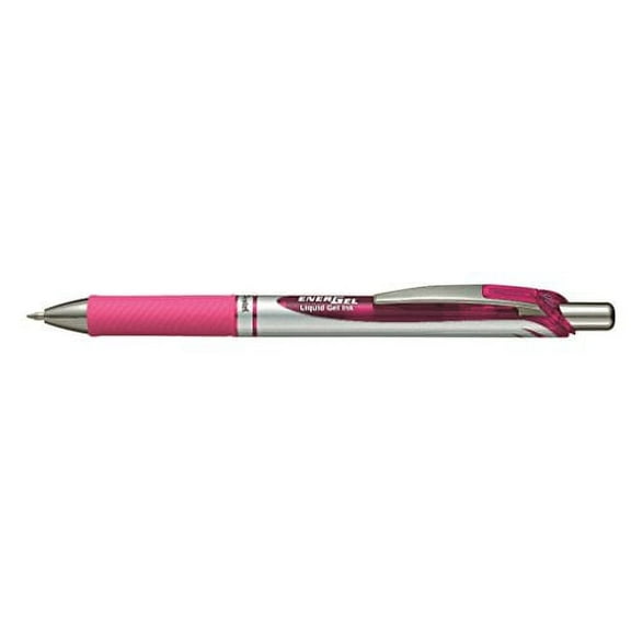Pentel BL77 EnerGel 0.7mm Retractable Liquid Gel Roller Pen - Pink Ink (BL77-P)